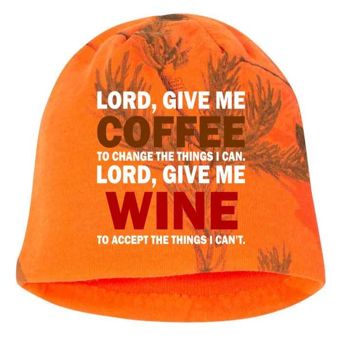 Lord Give Me Coffee Wine Kati - Camo Knit Beanie