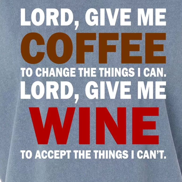 Lord Give Me Coffee Wine Garment-Dyed Women's Muscle Tee