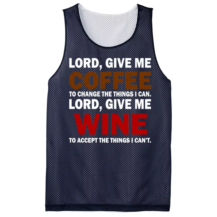 Lord Give Me Coffee Wine Mesh Reversible Basketball Jersey Tank