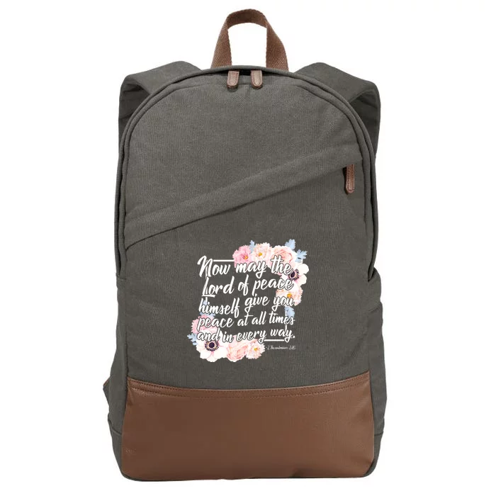 Lord of Peace Cotton Canvas Backpack