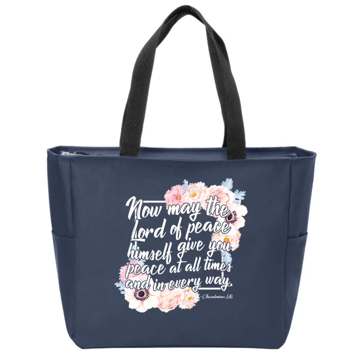 Lord of Peace Zip Tote Bag