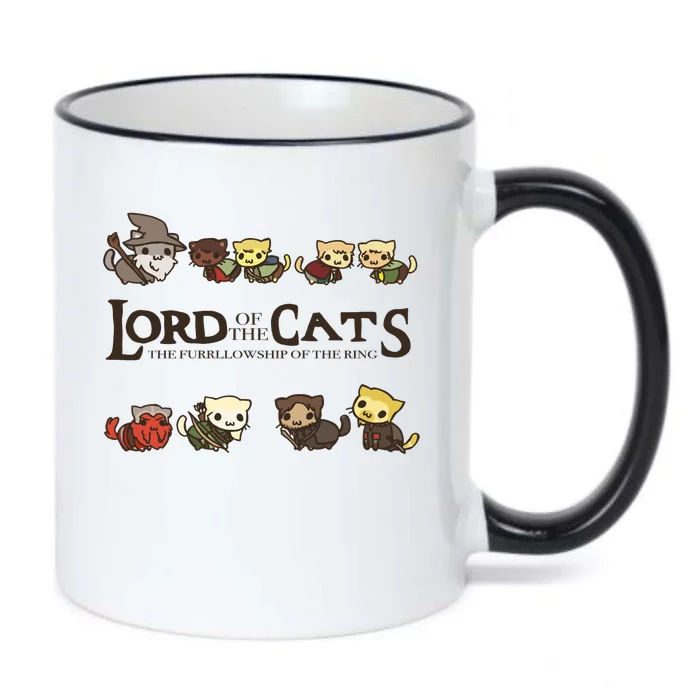 Lord Of The Cats The Furrllowship Of The Ring Black Color Changing Mug