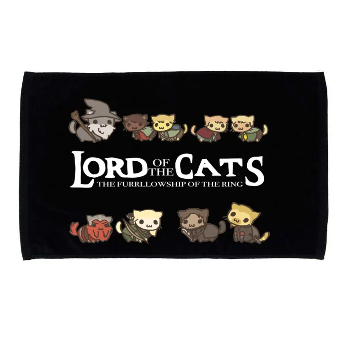 Lord Of The Cats The Furrllowship Of The Ring Microfiber Hand Towel