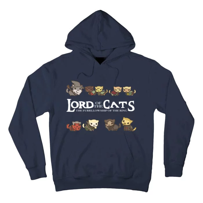 Lord Of The Cats The Furrllowship Of The Ring Tall Hoodie