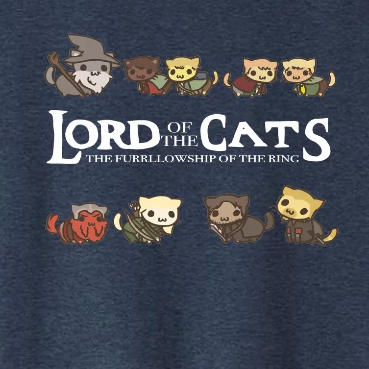 Lord Of The Cats The Furrllowship Of The Ring Women's Crop Top Tee