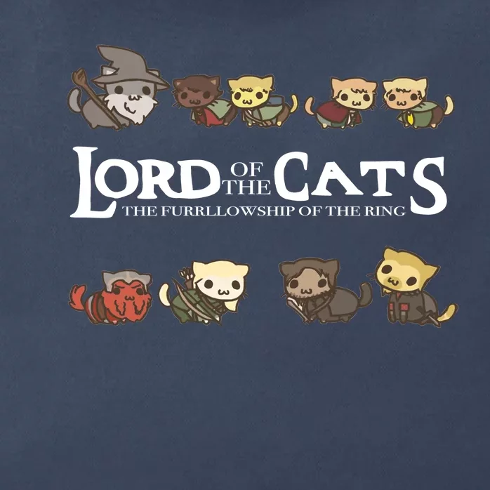 Lord Of The Cats The Furrllowship Of The Ring Zip Tote Bag