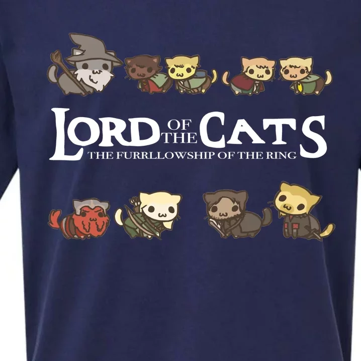 Lord Of The Cats The Furrllowship Of The Ring Sueded Cloud Jersey T-Shirt