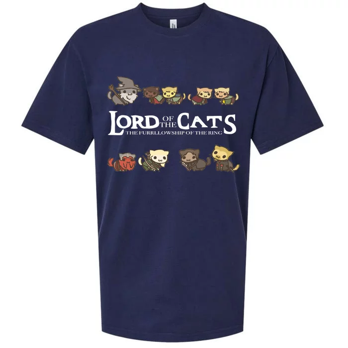 Lord Of The Cats The Furrllowship Of The Ring Sueded Cloud Jersey T-Shirt