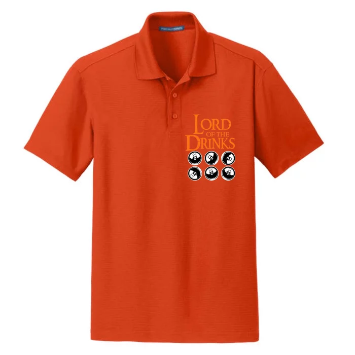 Lord Of The Drinks Dry Zone Grid Performance Polo