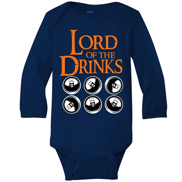 Lord Of The Drinks Baby Long Sleeve Bodysuit