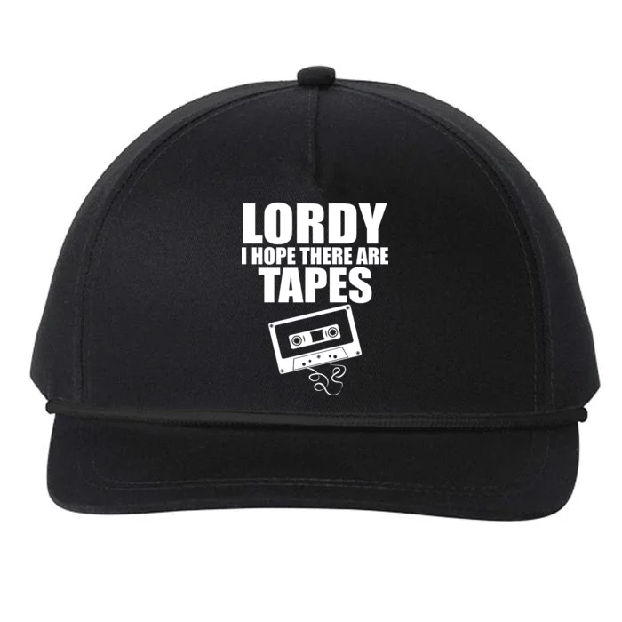 Lordy I Hope There Are Tapes Comey Catchphrase Snapback Five-Panel Rope Hat