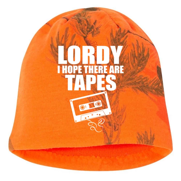 Lordy I Hope There Are Tapes Comey Catchphrase Kati - Camo Knit Beanie