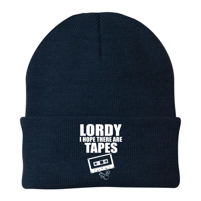 Lordy I Hope There Are Tapes Comey Catchphrase Knit Cap Winter Beanie