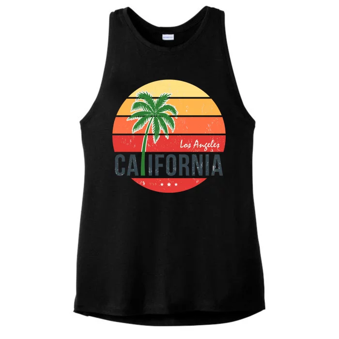 Los Angeles California Ladies Tri-Blend Wicking Tank