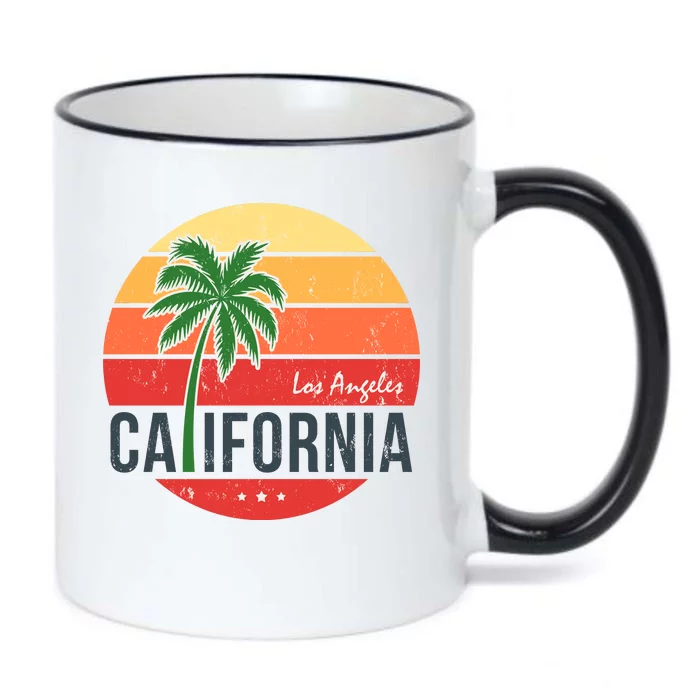 Los Angeles California Black Color Changing Mug