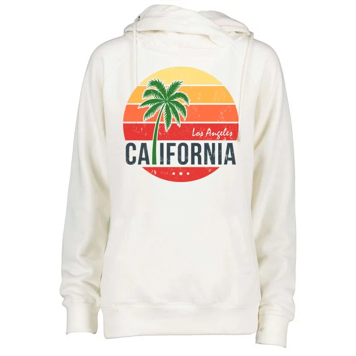 Los Angeles California Womens Funnel Neck Pullover Hood