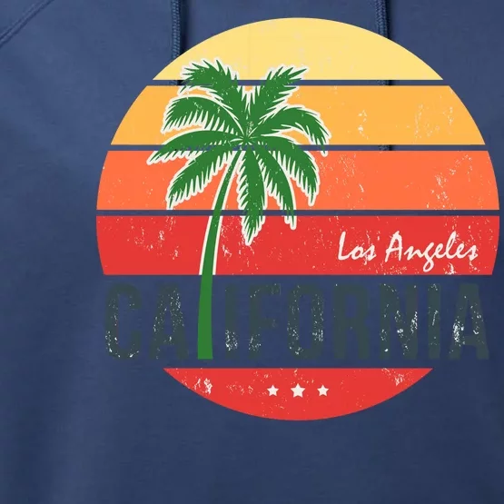 Los Angeles California Performance Fleece Hoodie