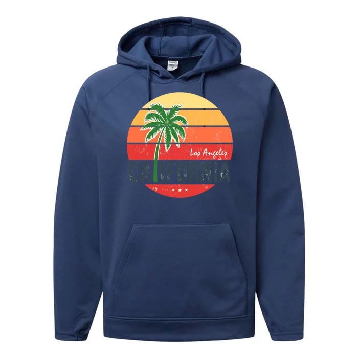 Los Angeles California Performance Fleece Hoodie