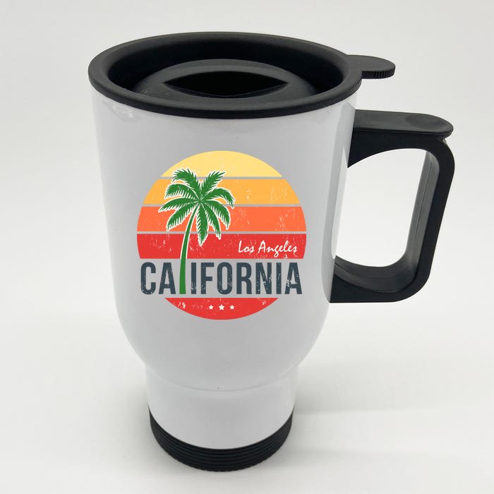 Los Angeles California Front & Back Stainless Steel Travel Mug