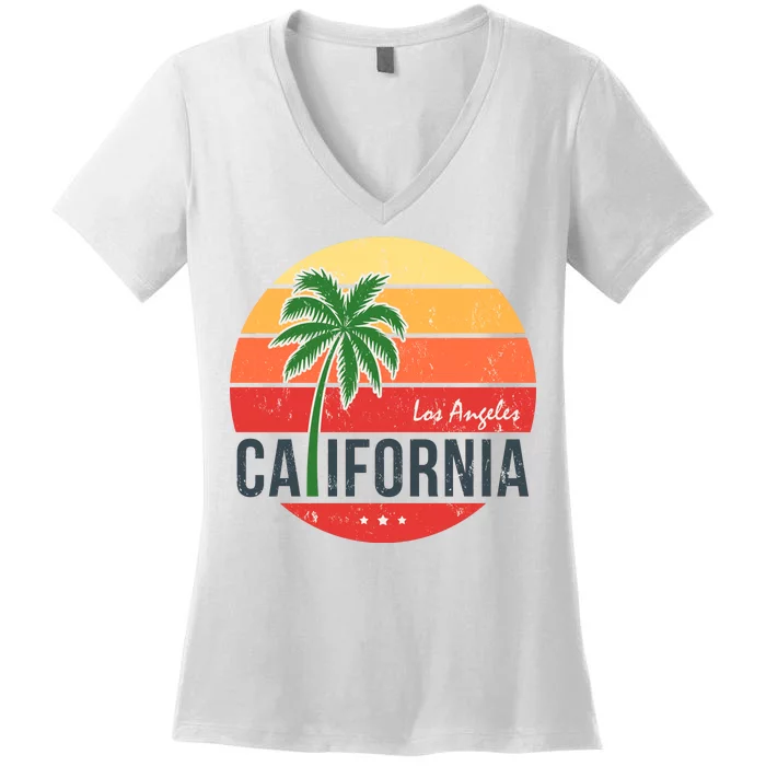 Los Angeles California Women's V-Neck T-Shirt