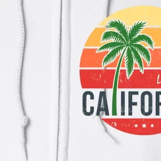 Los Angeles California Full Zip Hoodie