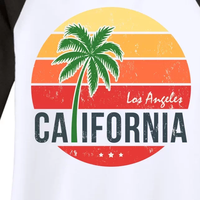 Los Angeles California Women's Tri-Blend 3/4-Sleeve Raglan Shirt