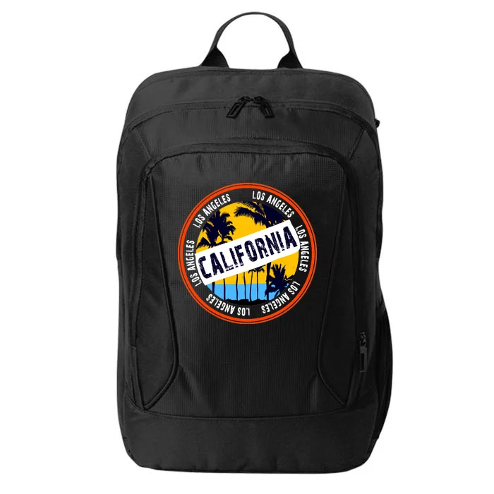 Los Angeles California Retro Circle LA City Backpack