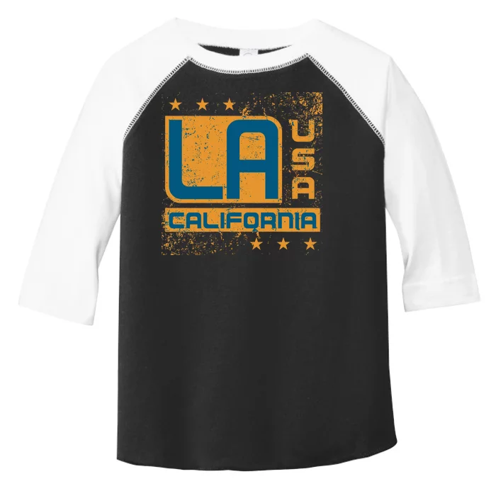 Los Angeles California Vintage Style LA Toddler Fine Jersey T-Shirt