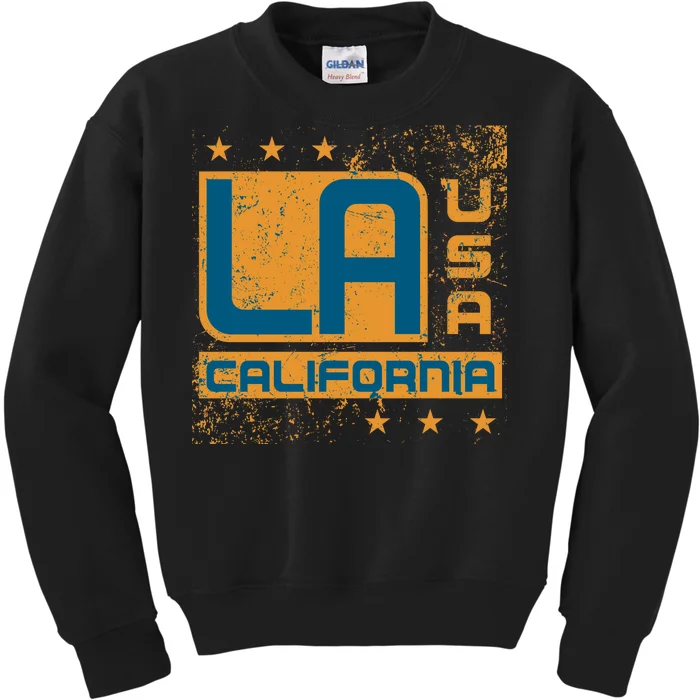 Los Angeles California Vintage Style LA Kids Sweatshirt