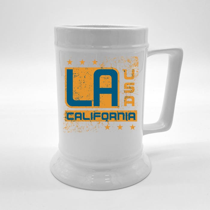 Los Angeles California Vintage Style LA Front & Back Beer Stein