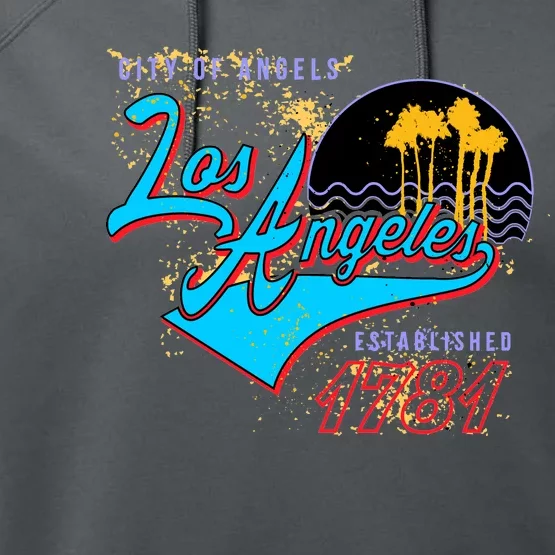 Los Angeles Est 1781 Retro Performance Fleece Hoodie