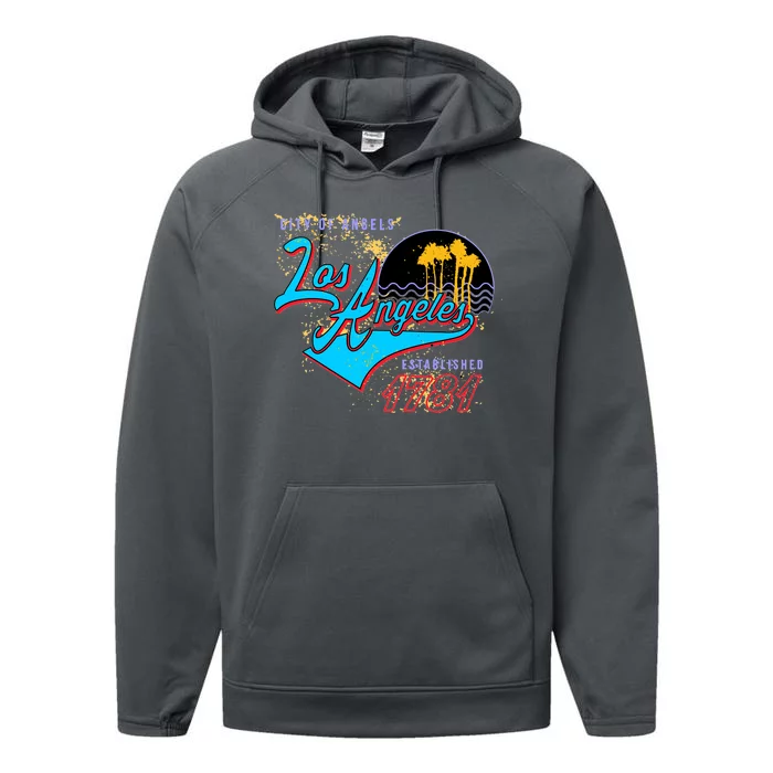 Los Angeles Est 1781 Retro Performance Fleece Hoodie