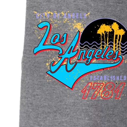 Los Angeles Est 1781 Retro Doggie 3-End Fleece Hoodie