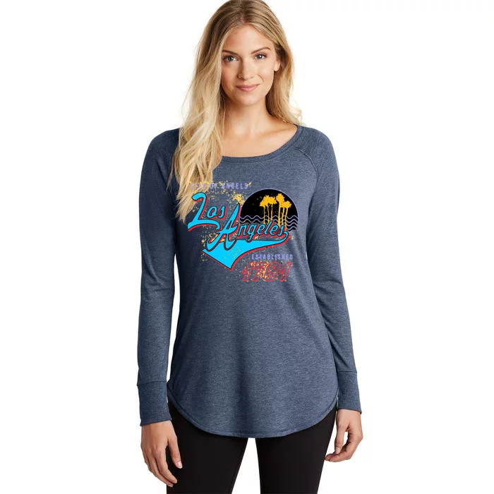 Los Angeles Est 1781 Retro Women's Perfect Tri Tunic Long Sleeve Shirt