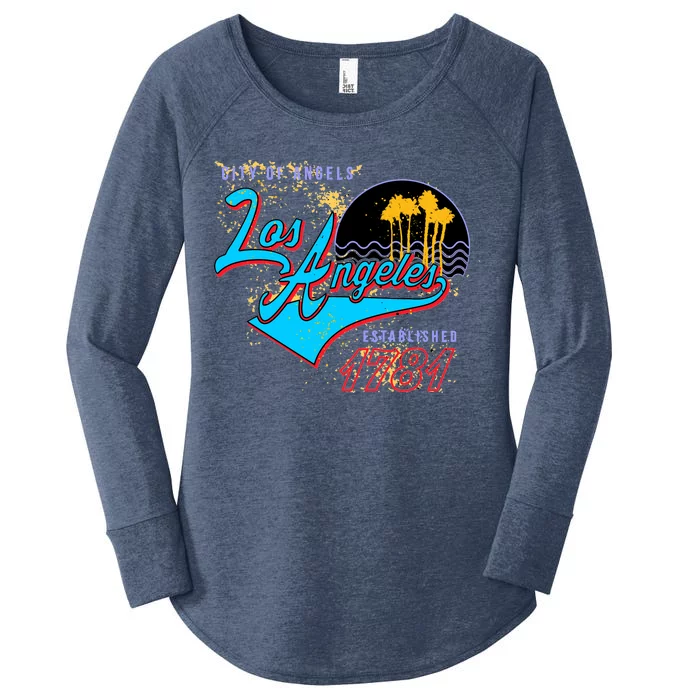 Los Angeles Est 1781 Retro Women's Perfect Tri Tunic Long Sleeve Shirt