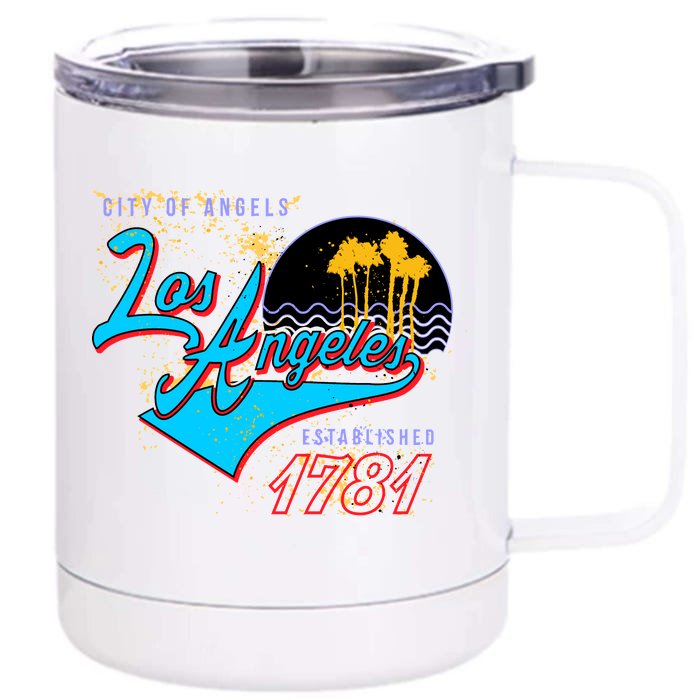 Los Angeles Est 1781 Retro Front & Back 12oz Stainless Steel Tumbler Cup