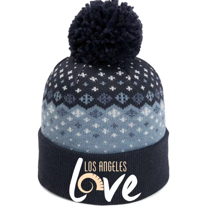 Los Angeles Love Football Fan The Baniff Cuffed Pom Beanie