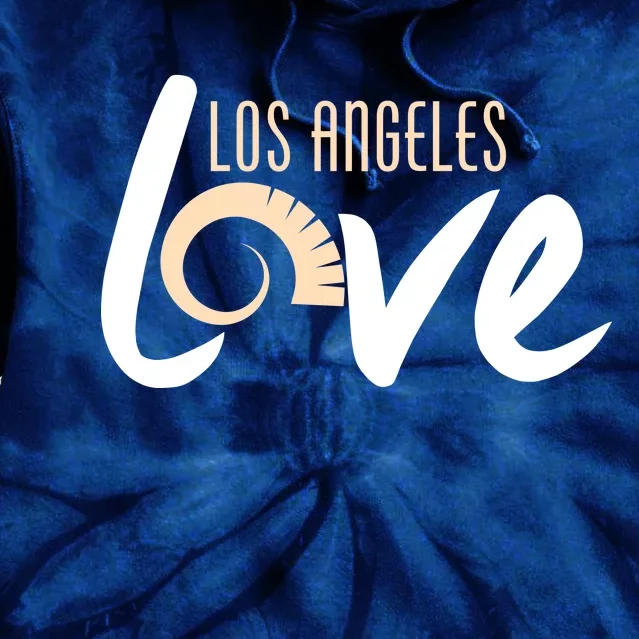 Los Angeles Love Football Fan Tie Dye Hoodie