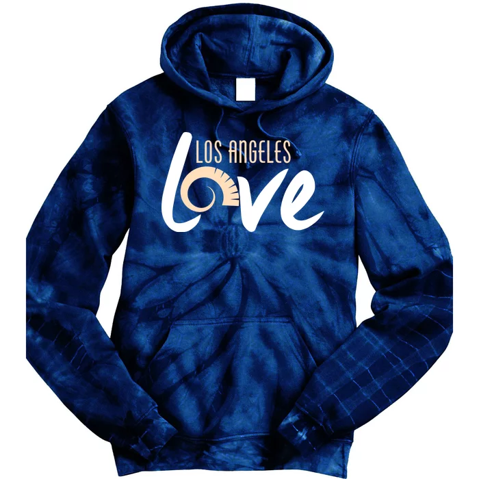 Los Angeles Love Football Fan Tie Dye Hoodie