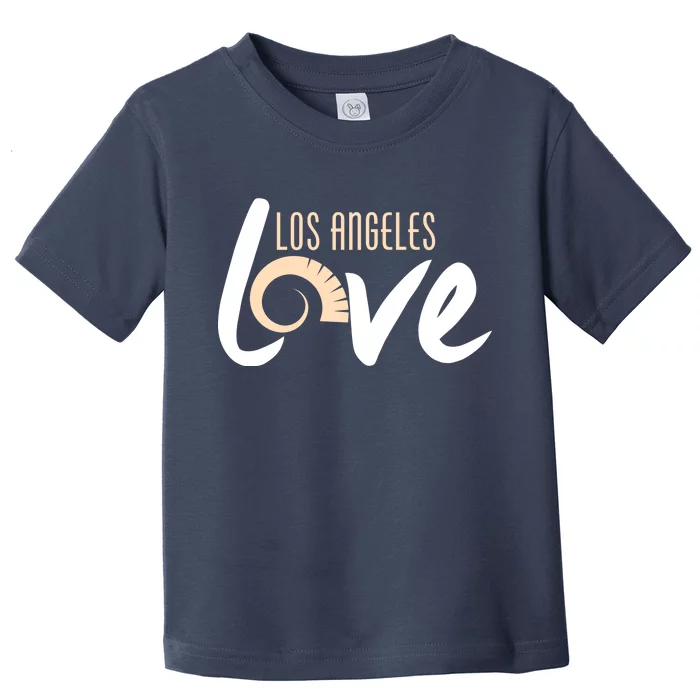 Los Angeles Love Football Fan Toddler T-Shirt