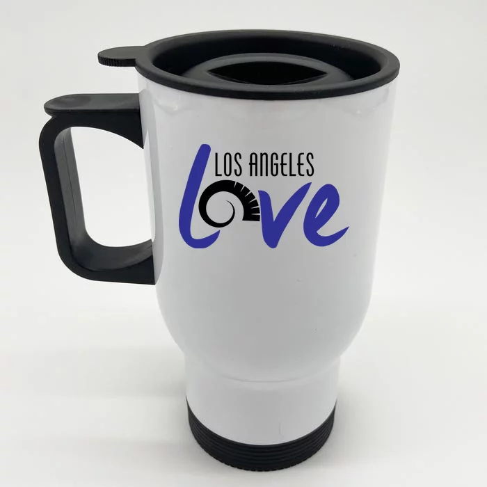 Los Angeles Love Football Fan Front & Back Stainless Steel Travel Mug