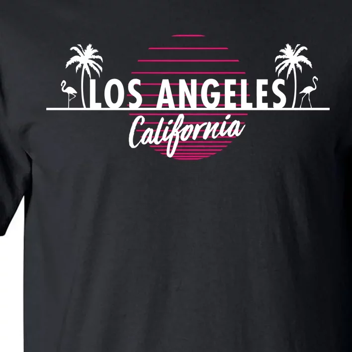 Los Angeles Retro Palm Trees Tall T-Shirt