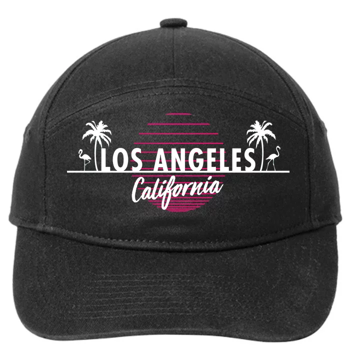 Los Angeles Retro Palm Trees 7-Panel Snapback Hat