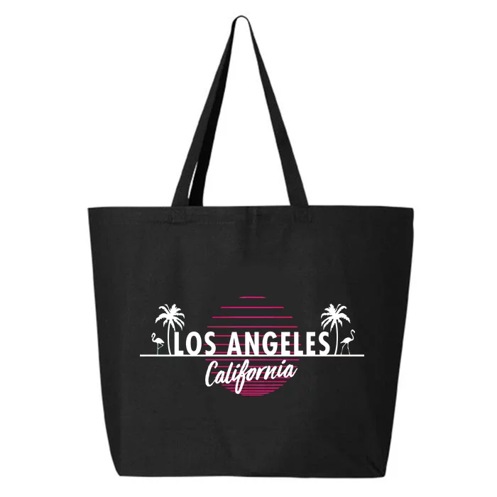 Los Angeles Retro Palm Trees 25L Jumbo Tote