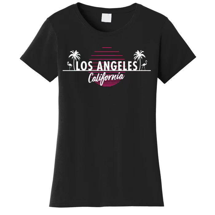 Los Angeles Retro Palm Trees Women's T-Shirt