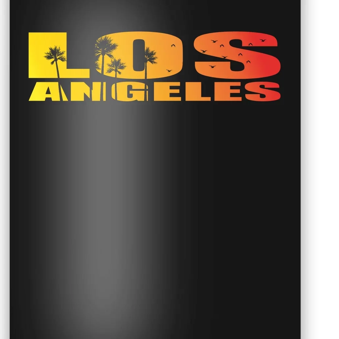 Los Angeles Retro Sunset Poster