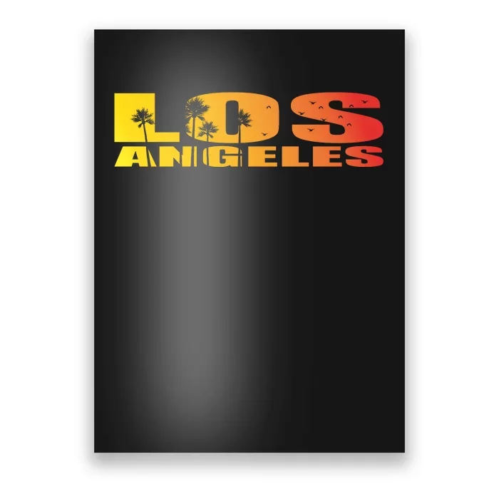 Los Angeles Retro Sunset Poster