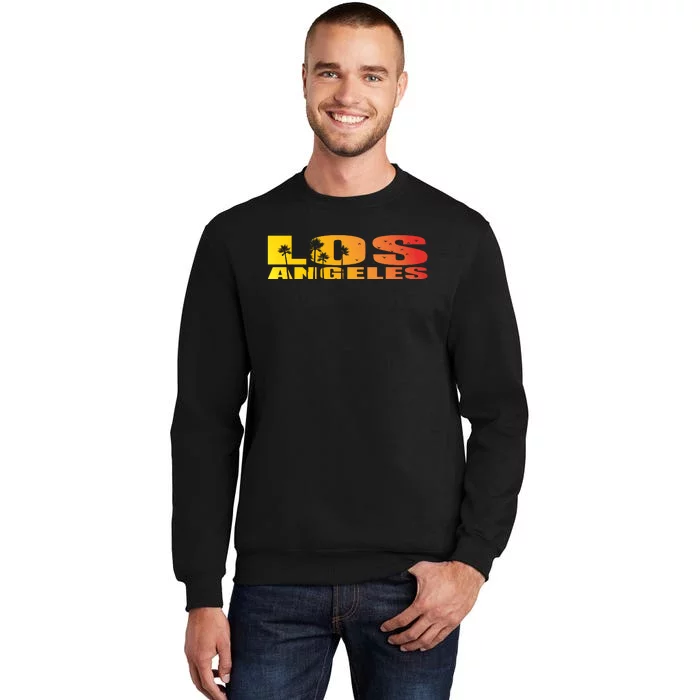 Los Angeles Retro Sunset Tall Sweatshirt