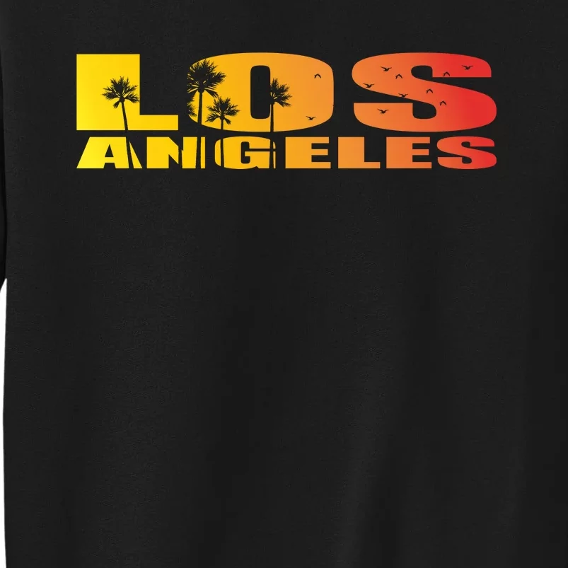 Los Angeles Retro Sunset Tall Sweatshirt