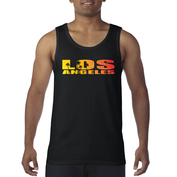 Los Angeles Retro Sunset Tank Top